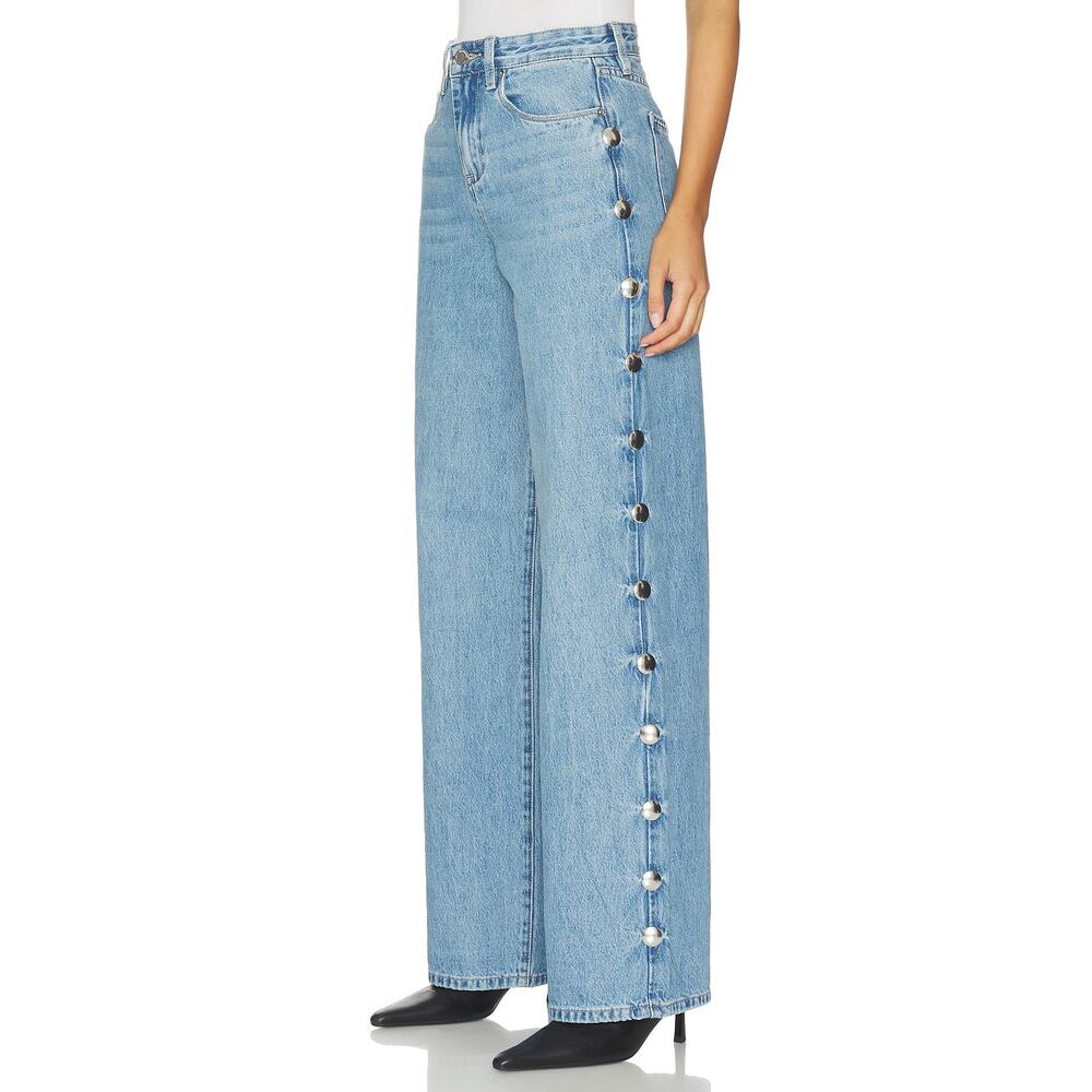 BLANKNYC The Franklin Wide Leg Studded Jeans Size 30 Y2K 90s Glam - Picture 13 of 16